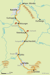 Fulda Radweg Karte